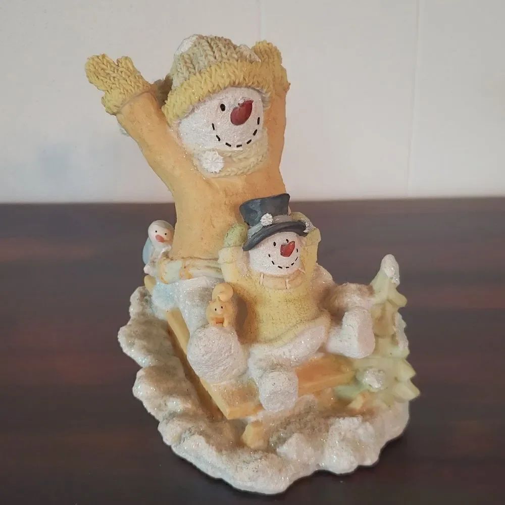 Vintage Russ Berrie & Co. Ice Sculptures - The Winter Express Resin Figurine